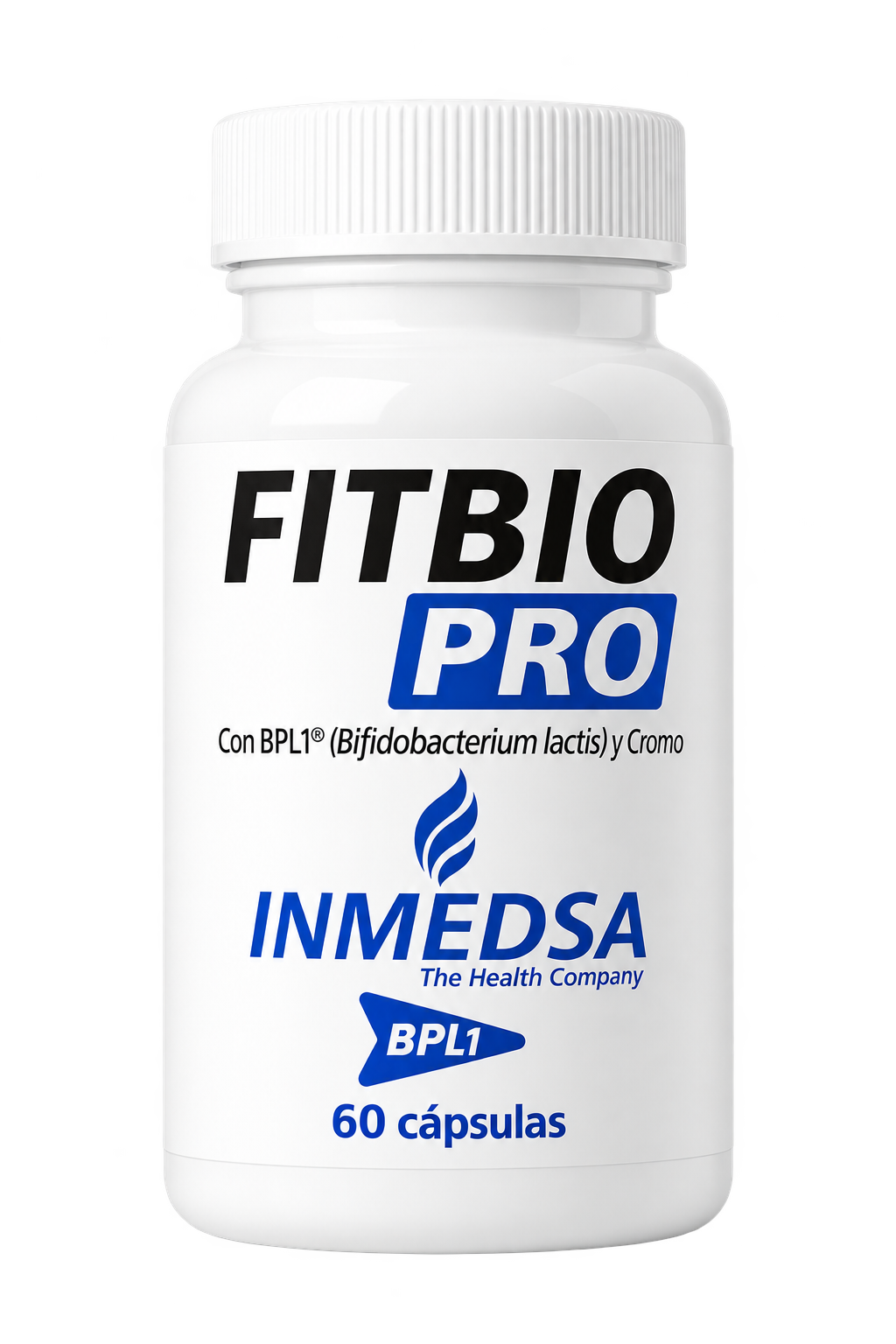 Frasco de FitBio Pro con BPL1 y cromo, 60 cápsulas